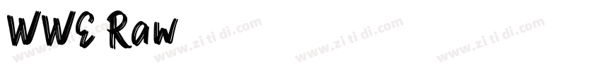WWE Raw字体转换